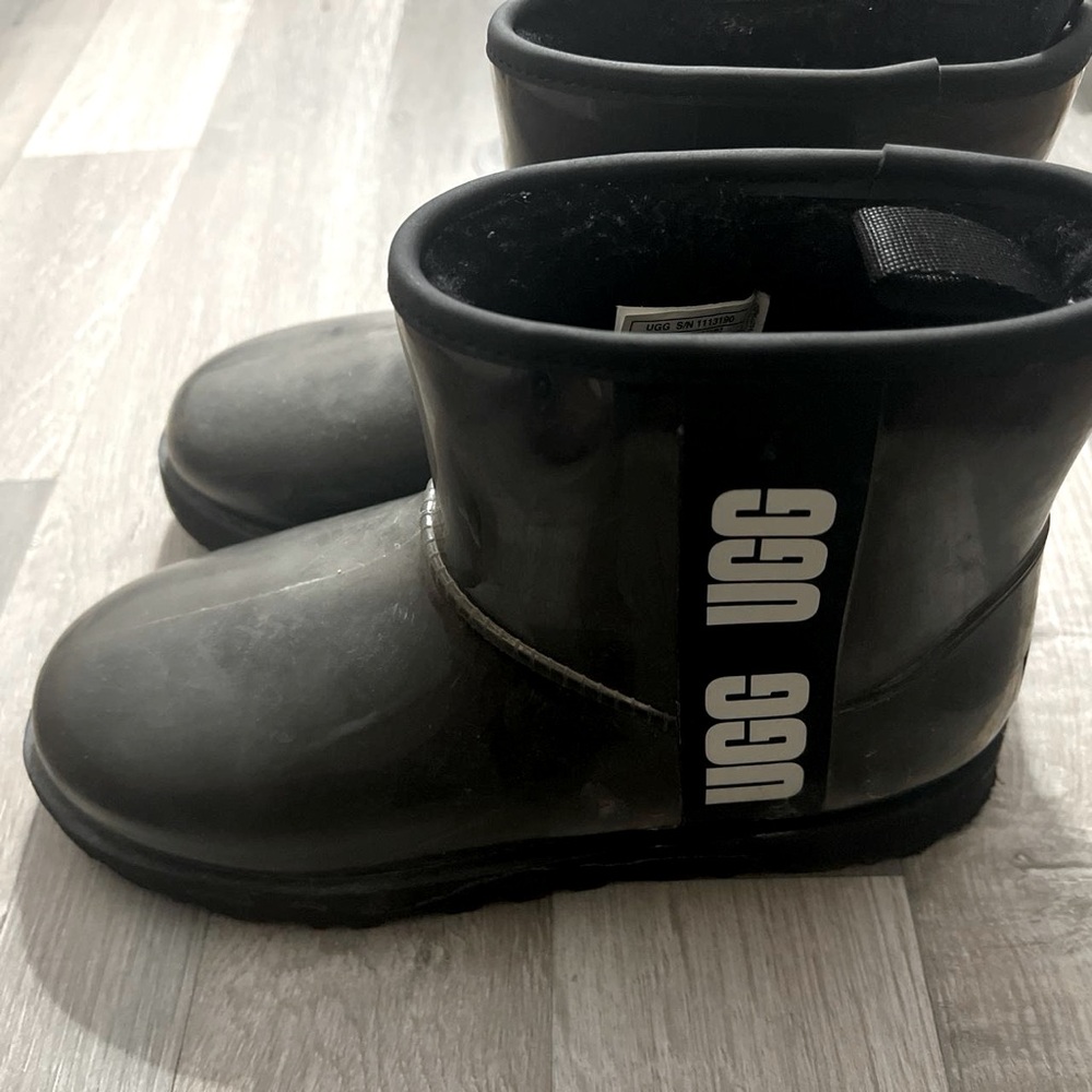 Black Clear Mini Ugg Boots!